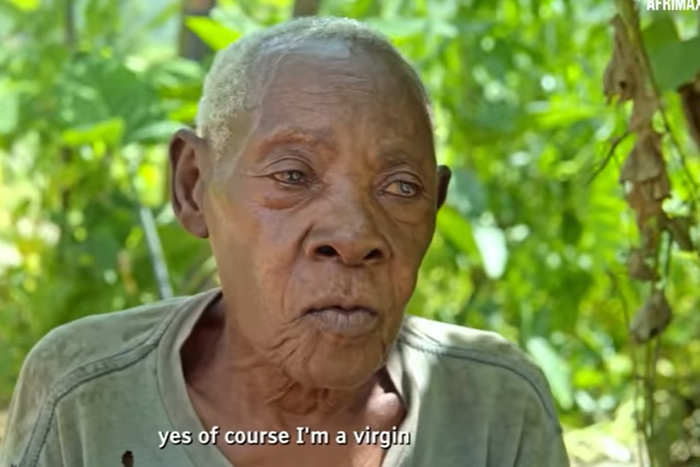 Theresie Nyirakajumba, a 123-year-old woman from Rwanda who has confessed to be a virgin and still hopeful for a man before she dies