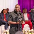 President William Ruto speaks during the funeral of Nyandarua Senator John Methu on January 2, 2024