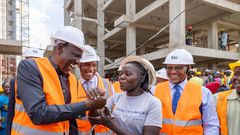 President Ruto inspects construction of an Affordable Housing Project