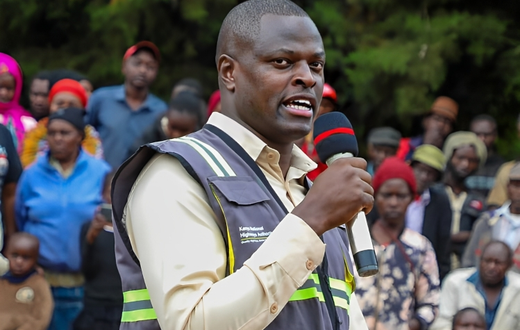 Kiharu MP Ndindi Nyoro launched the repair of the Murang'a - Kiria-ini Road in Muranga on June 29, 2023