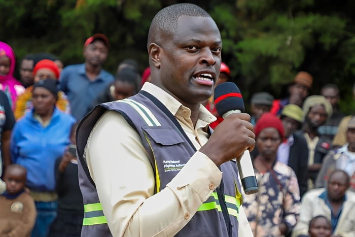 Kiharu MP Ndindi Nyoro launched the repair of the Murang'a - Kiria-ini Road in Muranga on June 29, 2023
