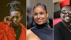 A collage image of Bensoul, Alicia Keys and Nyashinski