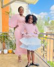 Kenyan actress Jackie Matubia & her 1st born daughter Zari