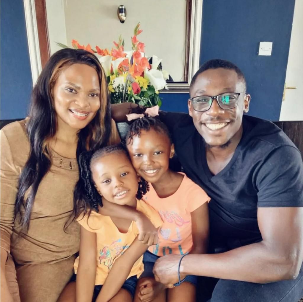 Monique Bett, her husband Richard Bett and their two daughters