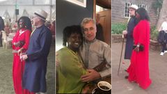 A collage of Gladys Shollei and her hubby Neil Horn