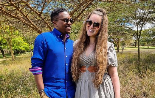 Actor Lenana Kariba and his wife Hellen