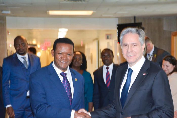 Foreign Affairs CS Alfred Mutua held a bilateral meeting with US Secretary of State Anthony Blinken at the State Department in Washington DC on April 25, 2023