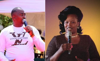 Dishon Mirugi and the late Elizabeth Githingi [Photo: Facebook]