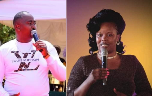 Dishon Mirugi and the late Elizabeth Githingi [Photo: Facebook]