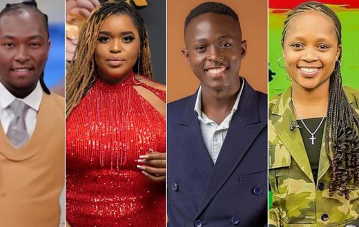 From left: Shatta Bway, Mwende Macharia, MC Gogo & Shix Kapienga