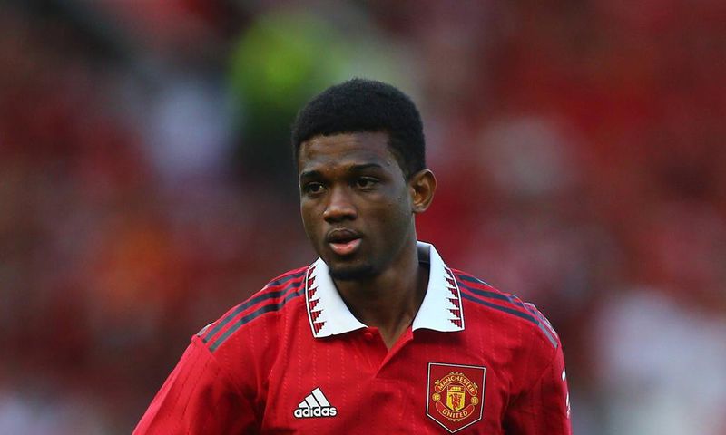 Amad Diallo of Manchester United on July 31, 2022.