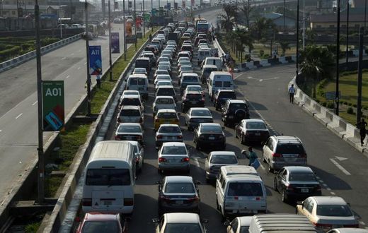 Lagos residents are spending hours in traffic jams