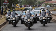 Presidential Escort Unit convoy