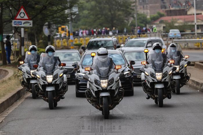 Presidential Escort Unit convoy
