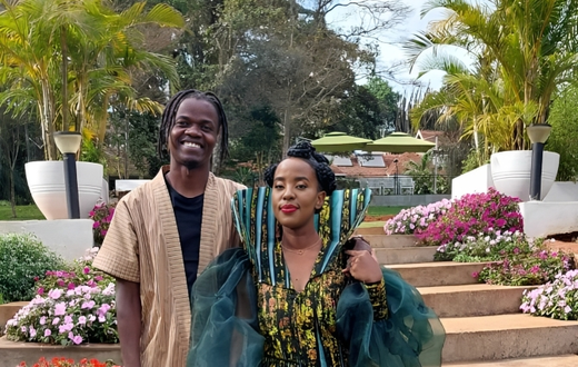 Juliani and his wife Lilian Ng'ang'a