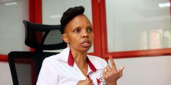 The Kenya Universities and Colleges Central Placement Service Chief Executive Officer Agnes Mercy Wahome.