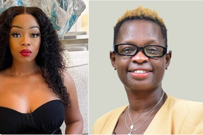 From left: socialite Brenda Akinyi & activist Mildred Owiso