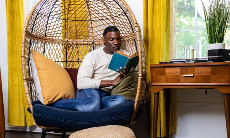 Man reading a book