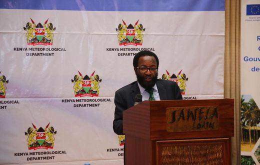 Kenya Meteorological Department Director  David Gikungu during a past evet in February 2024