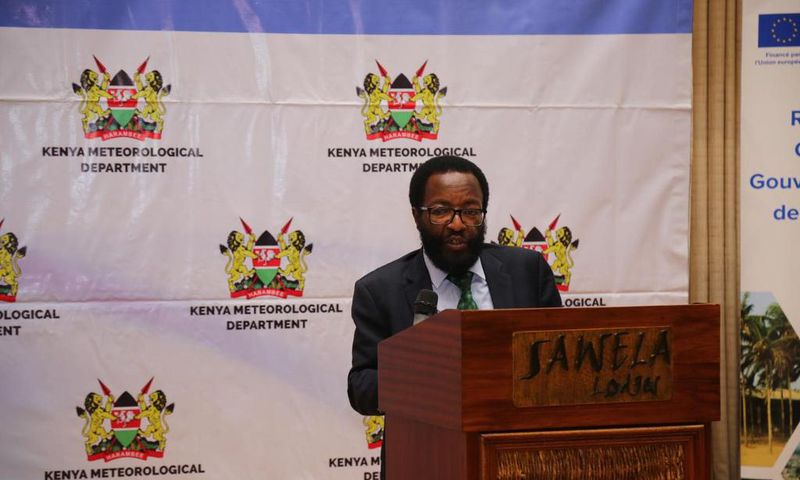 Kenya Meteorological Department Director  David Gikungu during a past evet in February 2024