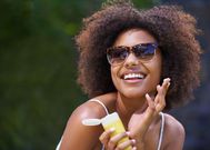 Make sure to apply a broad-spectrum sunscreen with a high SPF before heading outdoors.