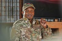 Interior CS Kithure Kindiki during a visit to security camps in Wajir and Mandera Counties