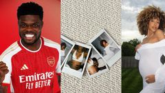 Thomas Partey and girlfriend Janine Jackson are expecting a baby