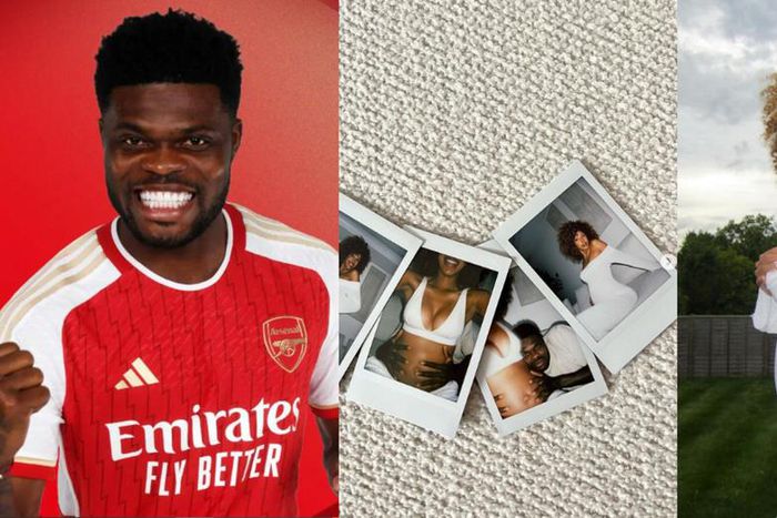 Thomas Partey and girlfriend Janine Jackson are expecting a baby