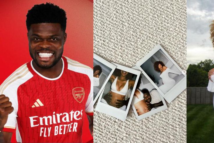 Thomas Partey and girlfriend Janine Jackson are expecting a baby