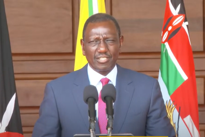 President William Ruto speaking at State House, Nairobi on July 5, 2024