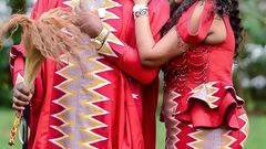 Hot 96 Radio Presenter Nick Odhiambo during his traditional wedding