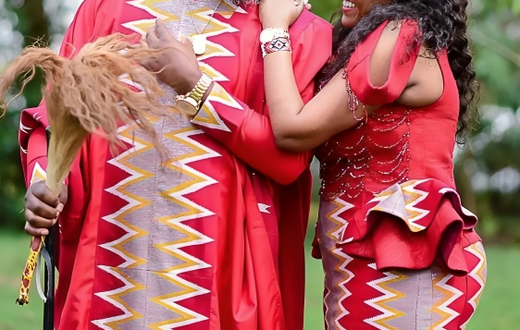 Hot 96 Radio Presenter Nick Odhiambo during his traditional wedding