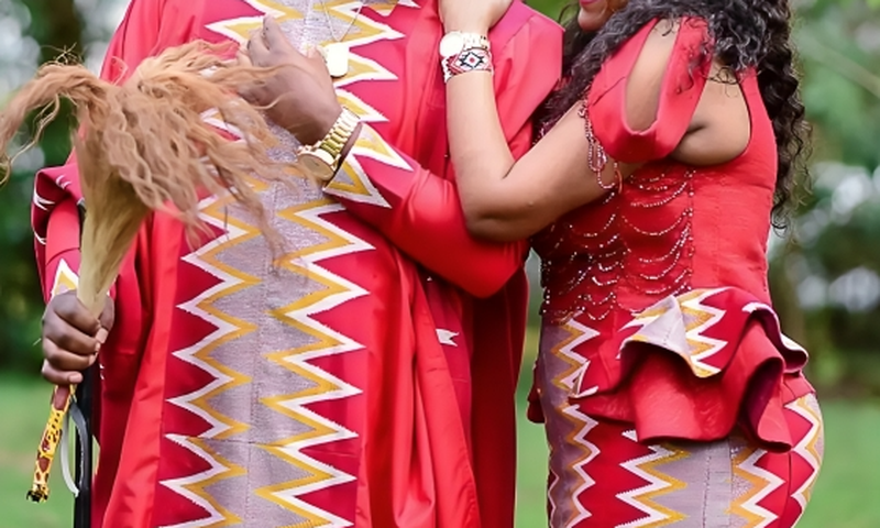 Hot 96 Radio Presenter Nick Odhiambo during his traditional wedding