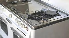 An old gas stove