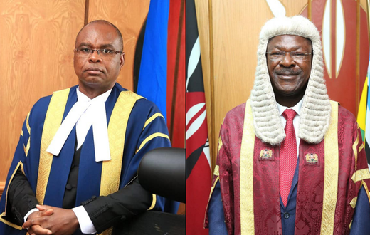 Senate Speaker Amason Kingi and National Assembly Speaker Moses Wetangula