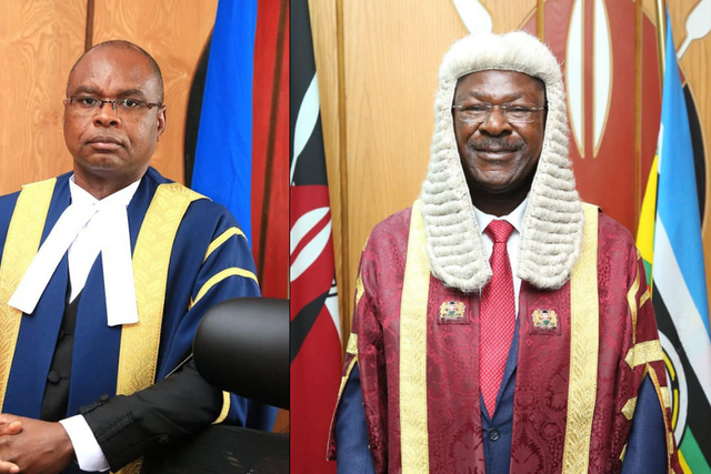 Senate Speaker Amason Kingi and National Assembly Speaker Moses Wetangula