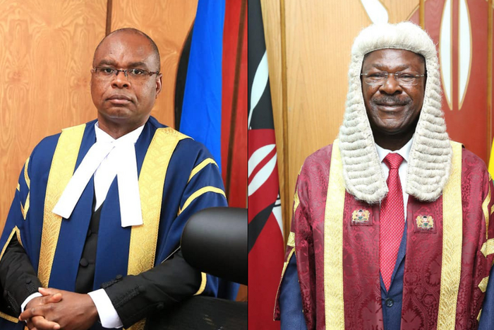 Senate Speaker Amason Kingi and National Assembly Speaker Moses Wetangula