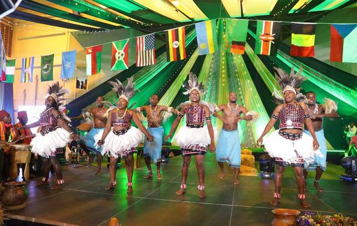 Dancers during a past tourism event