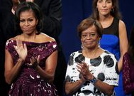 First lady Michelle Obama, left, and her mother Marian Robinson at the Democratic National Convention in Charlotte, N.C., Sept. 6, 2012. Charles Dharapak/AP Photos