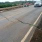A section of Narok-Mai Mahiu highway that cracked. KeNHA announced the closure of the road for repairs on April 30, 2023 and gave alternative routes