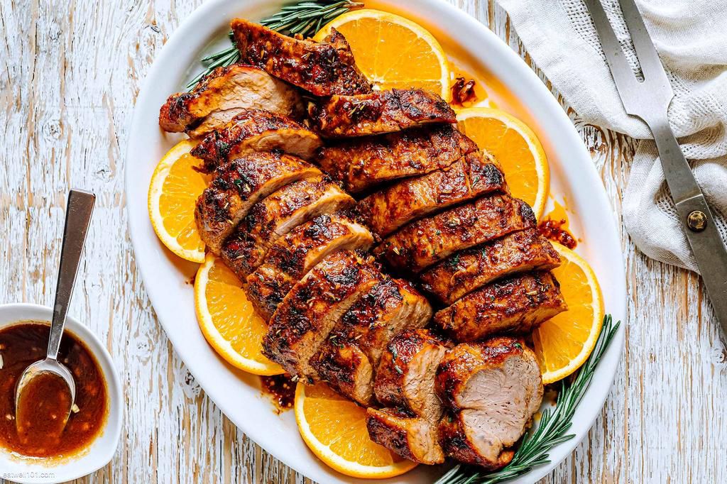 Juicy and tender pork tenderloin roast