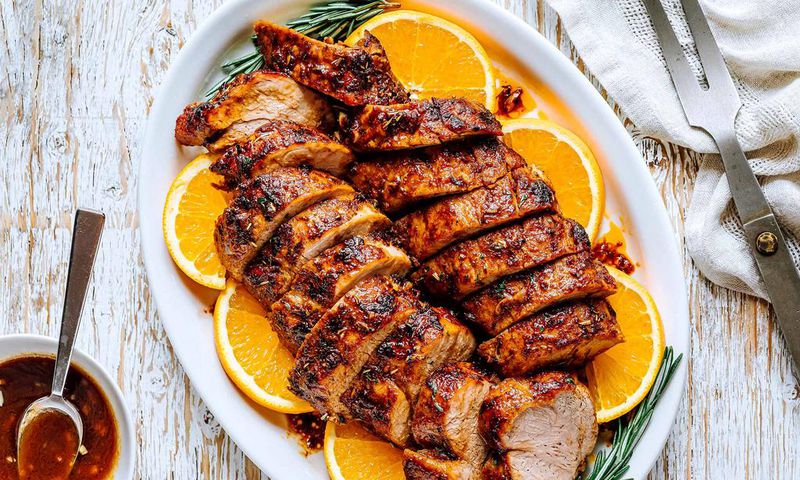 Juicy and tender pork tenderloin roast