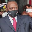President Uhuru Kenyatta showing his Huduma Namba card after receiving it in December 2020
