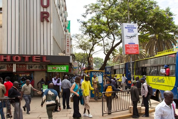 A photo of the Nairobi CBD