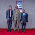 ICT CS Eliud Owalo meeting Safaricom and Vodacom executives