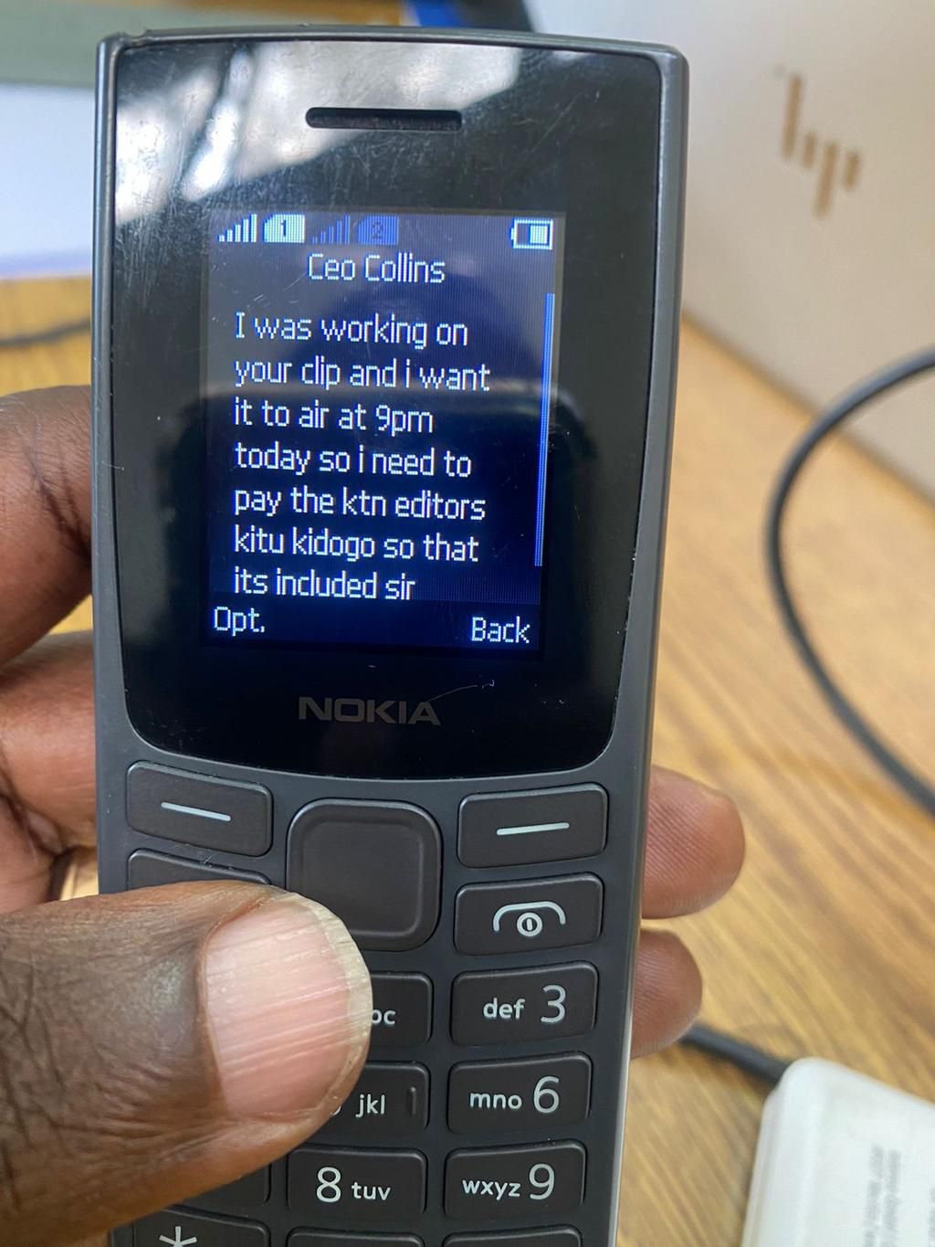Messages Julius Gacheru sent to his victims