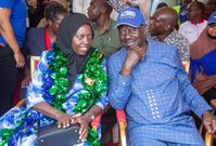 Azimio la Umoja leaders, Martha Karua and Raila Odinga