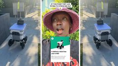 'Can't happen in Africa' robot delivers food order to surprised customer/TikTok