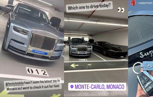 DJ Cuppy shows off her father's new whip [Instagram]