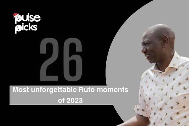 26 most unforgettable Ruto moments of 2023